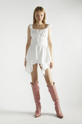 White Skater Mini-Dress