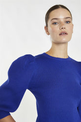 Royal-Blue Puff Sleeve -Jumper