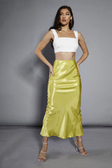 White Square-Neck Sleeveless Crop-Top