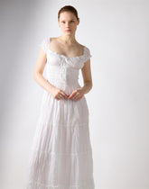 White Tiered Maxi Dress Maxi Dress
