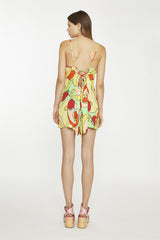 Short Playsuit - Orange Swirl Strawberry