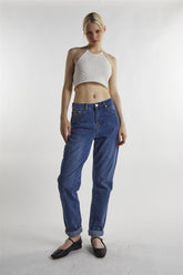 Mid-Stonewash Mom Jeans