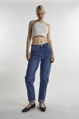 Mid-Stonewash Mom Jeans