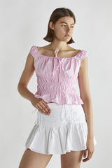 Candy Pink Short Sleeve Crop-Top