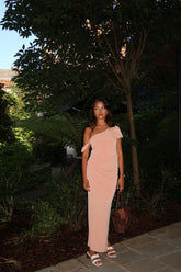 Soft-Terracotta Bardot Crop-Top