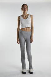 Off-White V-Neck Crop-Top