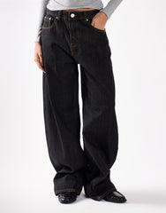 Indigo Wide Leg Baggy Jeans