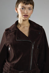 Rich-Brown Biker Long Sleeve-Jacket
