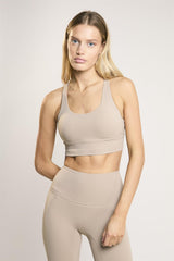 Signature Gravel Cross-Back Crop-Top