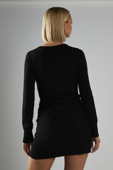 Black Longline Cardigan