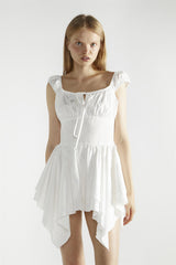 White Skater Mini-Dress