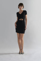 Black Cut-Out- Mini-Dresses
