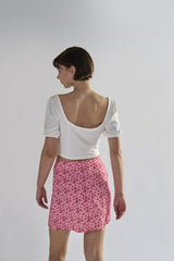 Off-White Tie-Front-Crop-Tops