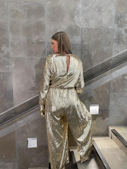 Gold Sequin Jumpsuit