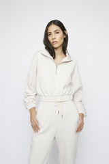 Stone Quarter Zip Sweatshirt