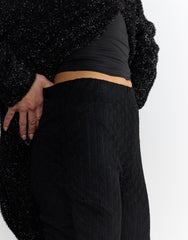 Flared Trousers - Black Lace