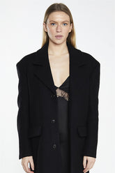 Classic Longline Coat - Black