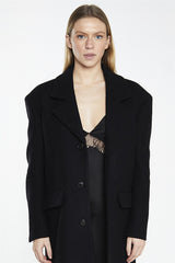 Classic Longline Coat - Black