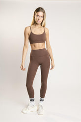 Signature Chestnut Scoop-Neck Crop-Top.