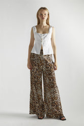 White Square-Neck Crop-Top