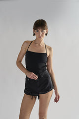 Black Tie Back Bodysuit