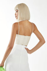 GS0476-NUDE ORGANZA