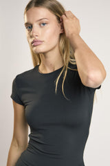 Signature Black Short-Sleeve Top