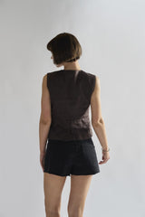 Black Cut-Off-Frayed Shorts