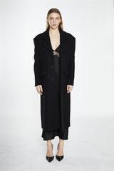 Classic Longline Coat - Black