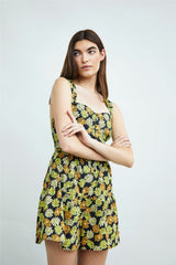 Printed Strappy Playsuit