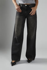 Jeans Wide-Leg Dirty Black