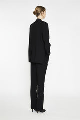 Black Straight Leg Trousers