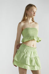 Apple-Green Rara Mini-Skirt