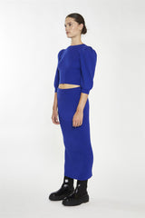 Royal-Blue Puff Sleeve -Jumper