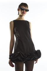 Ruffle Hem Playsuit - Harlee Black