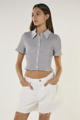 White Colour Mid Rise Frayed Hem Denim Shorts