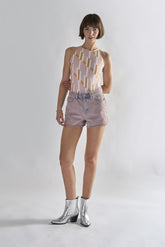 Retro Geo High Neck Bodysuit