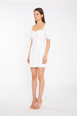 Off-White Bust Cup Mini-Dress