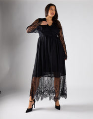 Glamorous Curve Black Maxi Dress