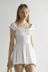 Off-White Scoop-Neck Playsuit