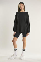 Black Oversized Sweatshirt