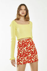 CA0408-BANANA ORANGE SQUIGGLE