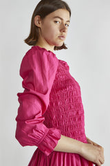 Fuchsia Skater Mini-Dress