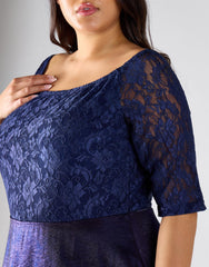 Navy Empire Dress