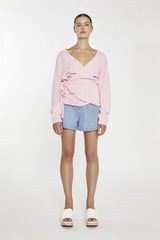 Pretty-Pink Wrap -Cardigan