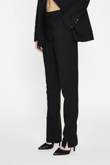 Black Straight Leg Trousers