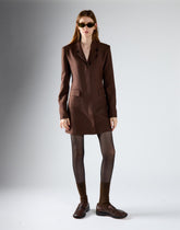 Smoke Brown Hourglass Blazer Dress