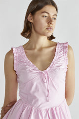 Candy-Pink Skater Mini-Dress