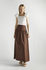 White Square-Neck-Tops