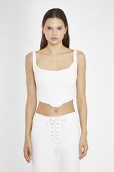 Off-White Denim Corset Top